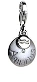 Aquarius Sterling Silver Diamond Charm By Hot Diamonds