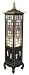 Fine Asian Furniture & D&eacute;cor - 6ft. Ming Chinese Black Lacquer Pagoda Floor Lamp