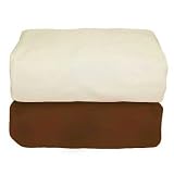 Tadpoles Organic Flannel Fitted Crib Sheets in Cocoa and Natural (Set of 2)