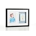 Pearhead Babyprints Keepsake Wall Frame, Black