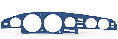 Cobalt Blue Metallic Gauge Cluster Dash Bezel Trim fits: 1986-1992 Toyota Supra - Ferreus Industries - BZL-367-Cobalt-Blue-Metallic-041