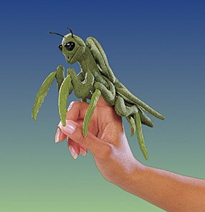 Childrens Toyshop  Toys : Mini Praying Mantis Finger Puppet