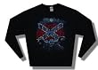 LYNYRD SKYNYRD - Harley Nights - Black Longsleeve Crewneck Fleece Shirt