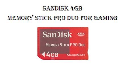 Sandisk 4GB Memory Stick Pro Duo-Gaming (SDMSG-4096-A11) Retail Package