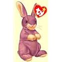 2000 McDonalds Happy Meal Toy Ty Teenie Beanie Babies #17 Lavender the Springy Bunny Plush