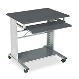 Tiffany Industries 945ANT Empire Mobile PC Cart With Keyboard Tray, 28-1/2 X 23 X 28-3/4, Metallic Gray