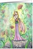 Baby Shower Gift Thank You, Mother & Baby Fairy Illustration Card