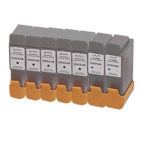 Canon Compatible Ink Cartridges 7-Pack: 5-Black (BCI-24Bk) and 2-Color (BCI-24C) for Canon S300, S330, Pixma iP1500, i250, i320, i350, i450, i470D, MultiPASS MP390, etc