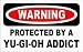 Search : WARNING PROTECTED BY YU-GI-OH ADDICT Hooded Sweatshirt