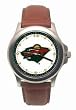 Minnesota Wild Mens Rookie League Leather Strap Watch