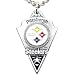 Pittsburgh Steelers Chain Necklace & Pewter Pendant - NFL Football Fan Shop Sports Team Merchandise
