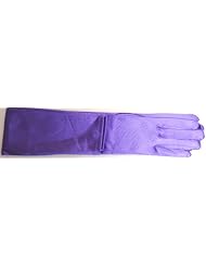 4fmg1.046, Fifteen Inch Shiny Neon Purple Color Spandex Gloves for Wedding... by Dylan