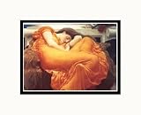 Flaming June, 1895 Art Styles Pre-Matted Poster Print by Frederick Leighton, 10x8