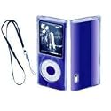 C&S Crystal Case Light Blue iPod Case for Apple ipod Nano 5Gen  in Blue with Camera (Sep 2009) 4GB, 8GB,16GB, 32GB with Neck Strap