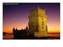 Tower of Belem at Sunset, Lisbon, Portugal Photographic Poster Print by Izzet Keribar, 40x30