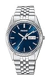 Pulsar Men's PXF277 Dress Silver-Tone Stainless Steel Watch