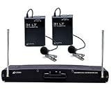 Two-channel Professional Vhf Wireless Lavalier Mic System