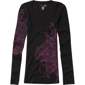 Fox Racing Womens Future Long Sleeve Thermal Shirt - Large/Black