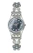 Swatch Women's FIRST ROMANCE LK280G Silver Stainless-Steel Swiss Quartz Watch with Silver Dial