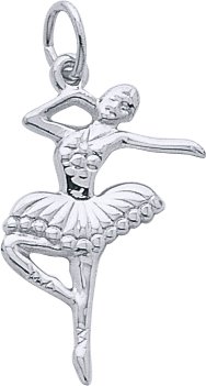 Childrens Toyshop  Jewelry : Ballet Dancer Charm by Rembrandt Charms
