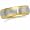 14K Two-Tone Gold Comfort Fit Wedding Band For Men and Women - Size 5