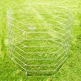 Precision Pet 1210-SXP48-B 48 Inch High Silver Exercise Pen Top With Snaps