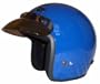 RMT 10 DOT Motorcycle Helmet Blue