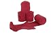 Eous Solid Fleece Polo Wraps, Red, Pony