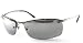 Ray Ban Sunglasses RB3183 Top Bar 004/82 Gunmetal/Grey Polarized Mirror Silver Gradient, 63mm