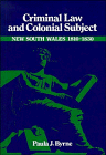 Criminal Law and Colonial Subject