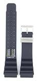 Citizen Watch Band Original Rubber 24mm Depth Measurement Silver Tone Buckle