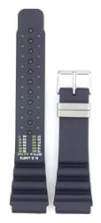 Citizen Watch Band Original Rubber 24mm Depth Measurement Silver Tone Buckle
