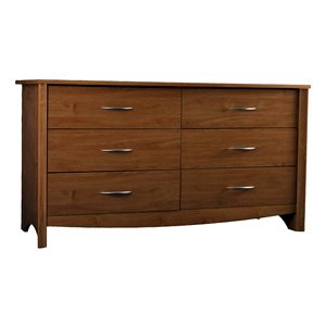 Ameriwood 99489 6-Drawer Dresser - Ark Alder