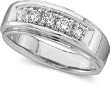 1/2ctw Mens 5 Diamond Band