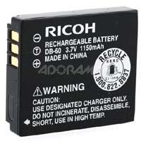 Ricoh DB-60 Lithium-ion Rechargeable Battery for the GR, GX100 & R5 Digital Cameras