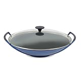 Le Creuset Cast-Iron Wok with Glass Lid