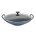 Le Creuset Cast-Iron Wok with Glass Lid