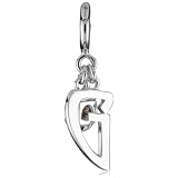 ELLE Jewelry Charms G Initial Sterling Silver 