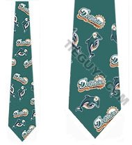 MIAMI DOLPHINS Ties Woven Silk Neckties