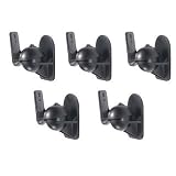 5 Pack of Black Universal Speaker Wall Mount brackets