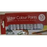 Watercolour Paints – 10 Colours – 10 x 6ml Paint Tubes