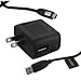 OEM Original Home Wall AC Travel Charger + USB 2.0 Data Sync Connect Transfer Charge Cable for ATT Motorola ROKR EM330 - ATT Motorola SLVR L7 L6 L2 - ATT Motorola Tundra VA76r Cell Phone