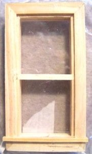 Doll House 2 Pane Wooden Frame Window by DuraCraft