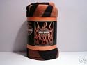 50" x 60" Harley Davidson Fleece Blanket With Orange Flames