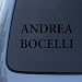 ANDREA BOCELLI - Opera Classical - Vinyl Car Decal Sticker #1839 | Vinyl Color: Black