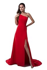 Charmeuse/Chiffon Beaded One Shoulder Sleeveless Evening Dress 