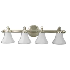 Price Pfister 7684-71 Catalina Vanity, 4 Light, Opal White Glass with Brushed Nickel... by Price Pfister