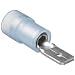 Morris Products 11954 Male Disconnect, Double Crimp, Nylon Insulated, Blue, 16-14 Wire Size, 0.032"X0.187" NEMA Tab  (Pack of 100)