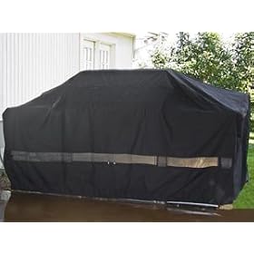 BBQ Island Grill Covers : 98 x 40 x 46 BlackBBQ Island Grill Cover