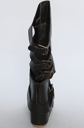 80%20 The Cody Buckle Back Hidden Wedge Boot in Black,Shoes for Women from 80%20